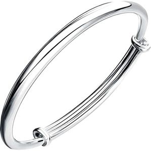 Solid Sterling Bangle Bracelet Gift, Silver